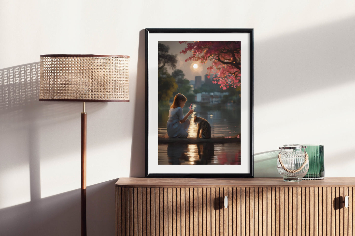 Sun on the Water - Illustrated Print by Thomas Little
