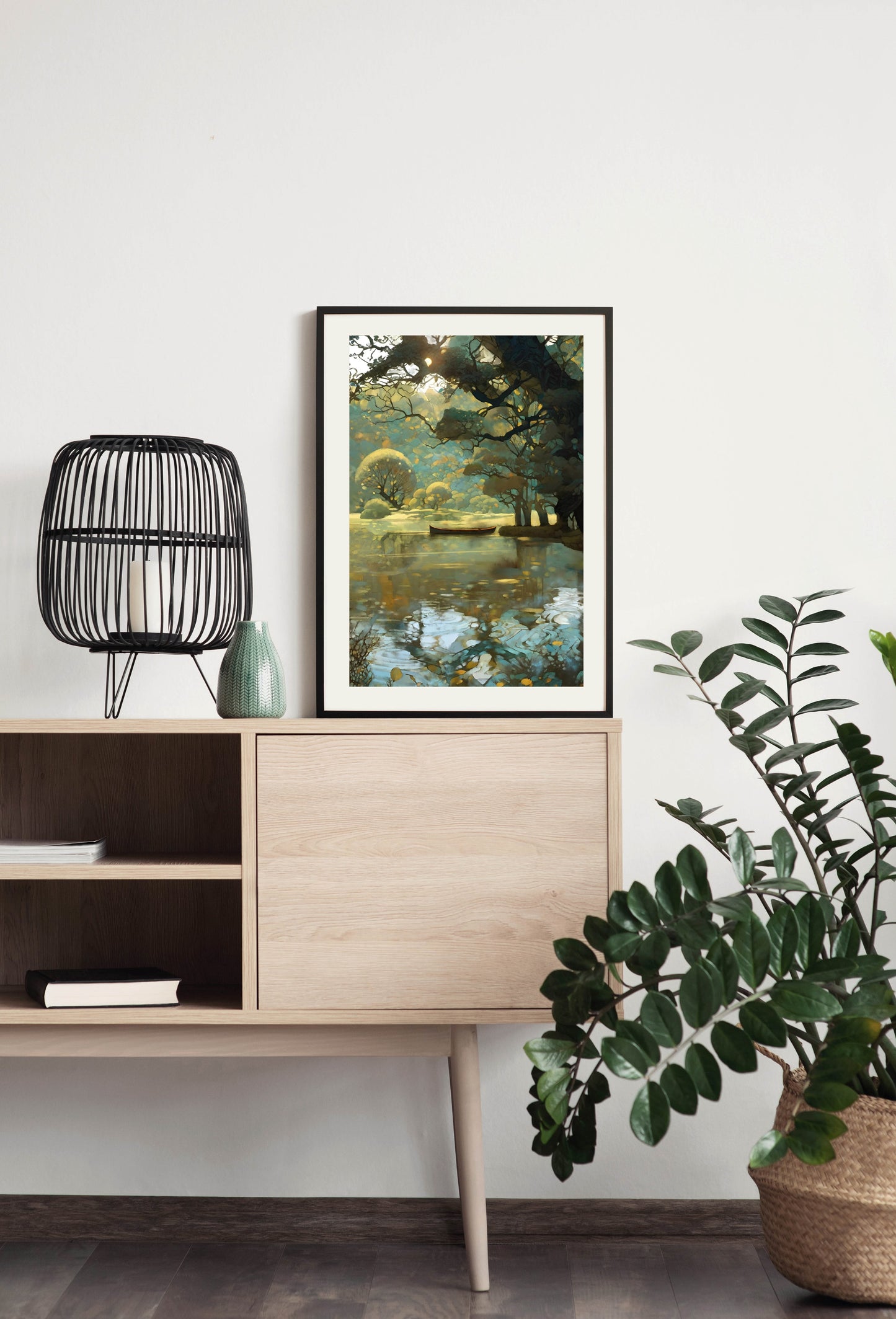 Sunrise Forest - Illustrated Print by Thomas Little