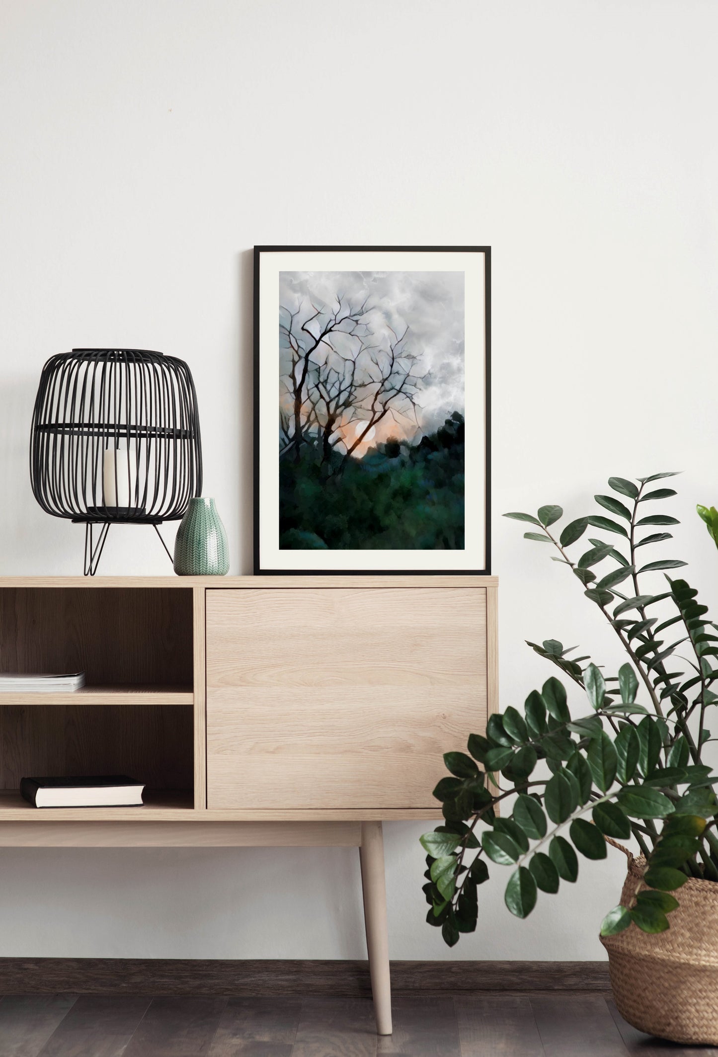 Sunset at Longview Trail - Illustrated Print by Thomas Little