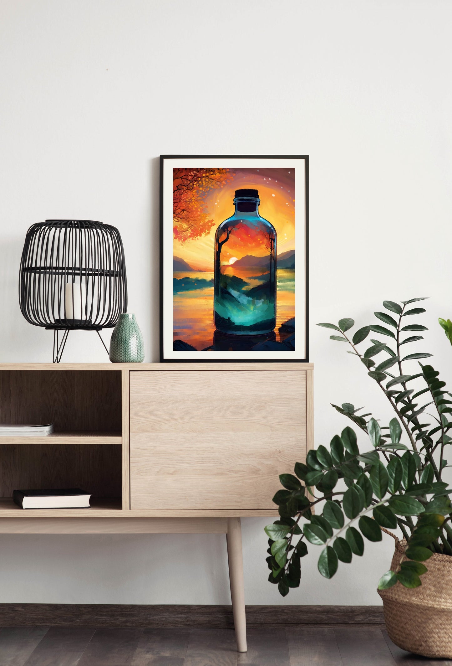 Sunset in a Bottle - Illustrated Print by Thomas Little