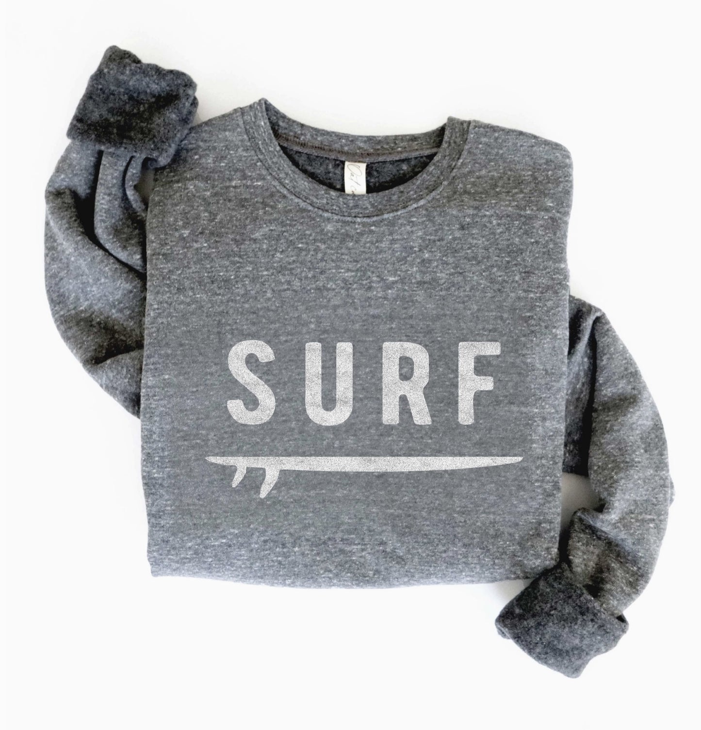 Surf Graphic Sweatshirt (Dark Grey color) - by OAT COLLECTIVE