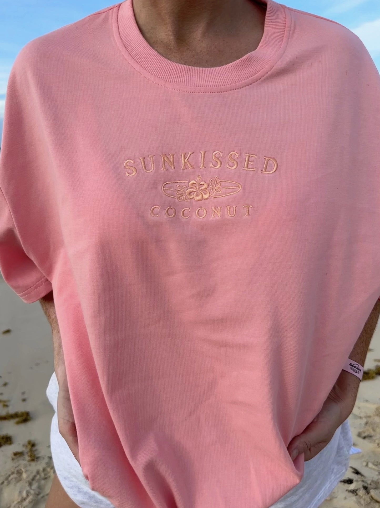 Surfboard Embroider Tee - By Sunkissed Coconut