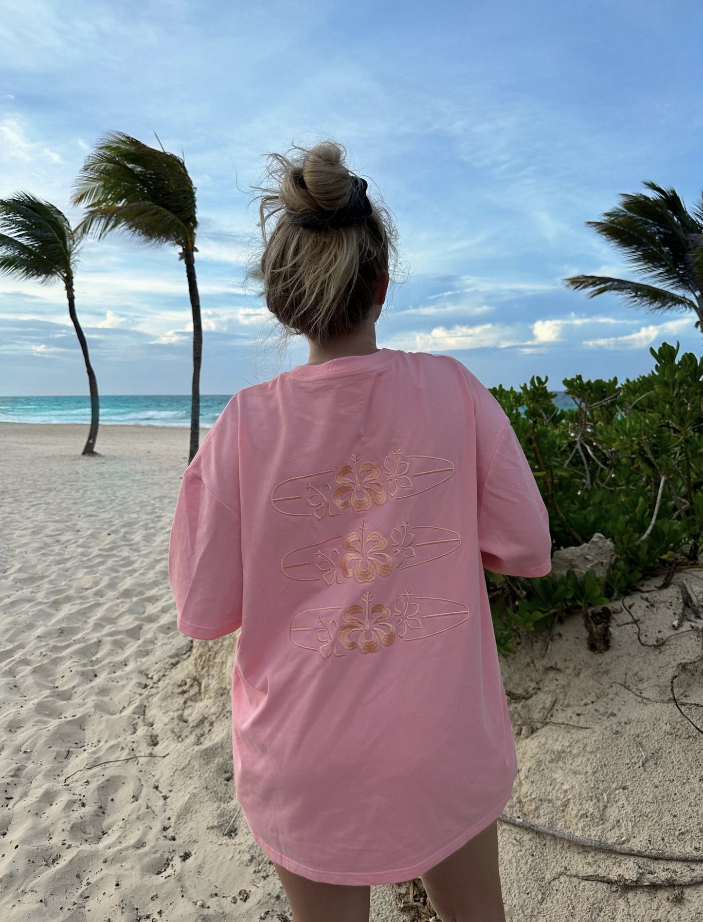 Surfboard Embroider Tee - By Sunkissed Coconut