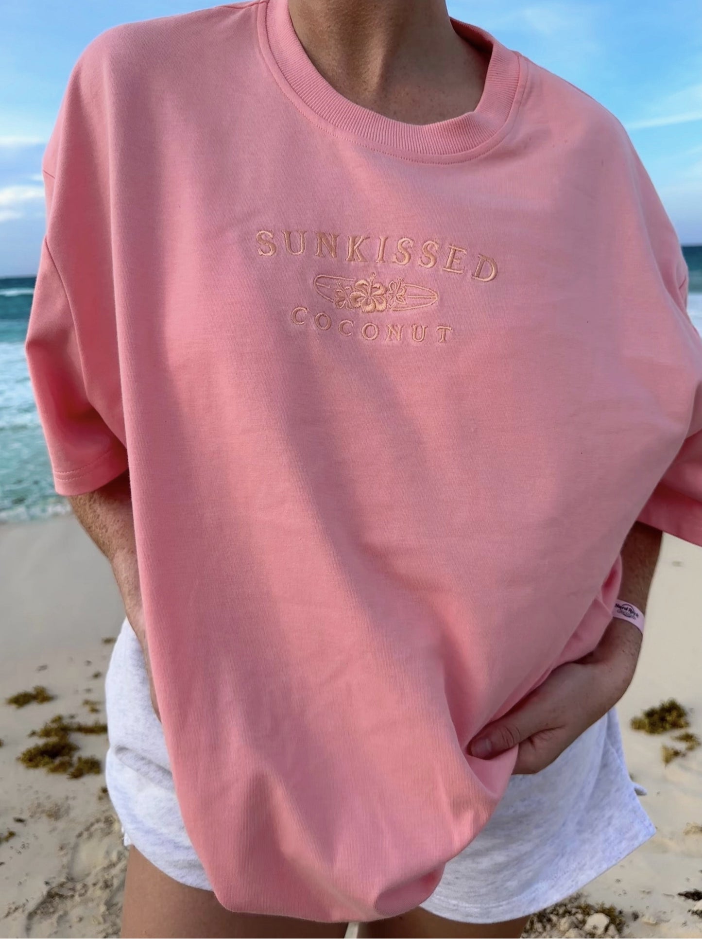 Surfboard Embroider Tee - By Sunkissed Coconut