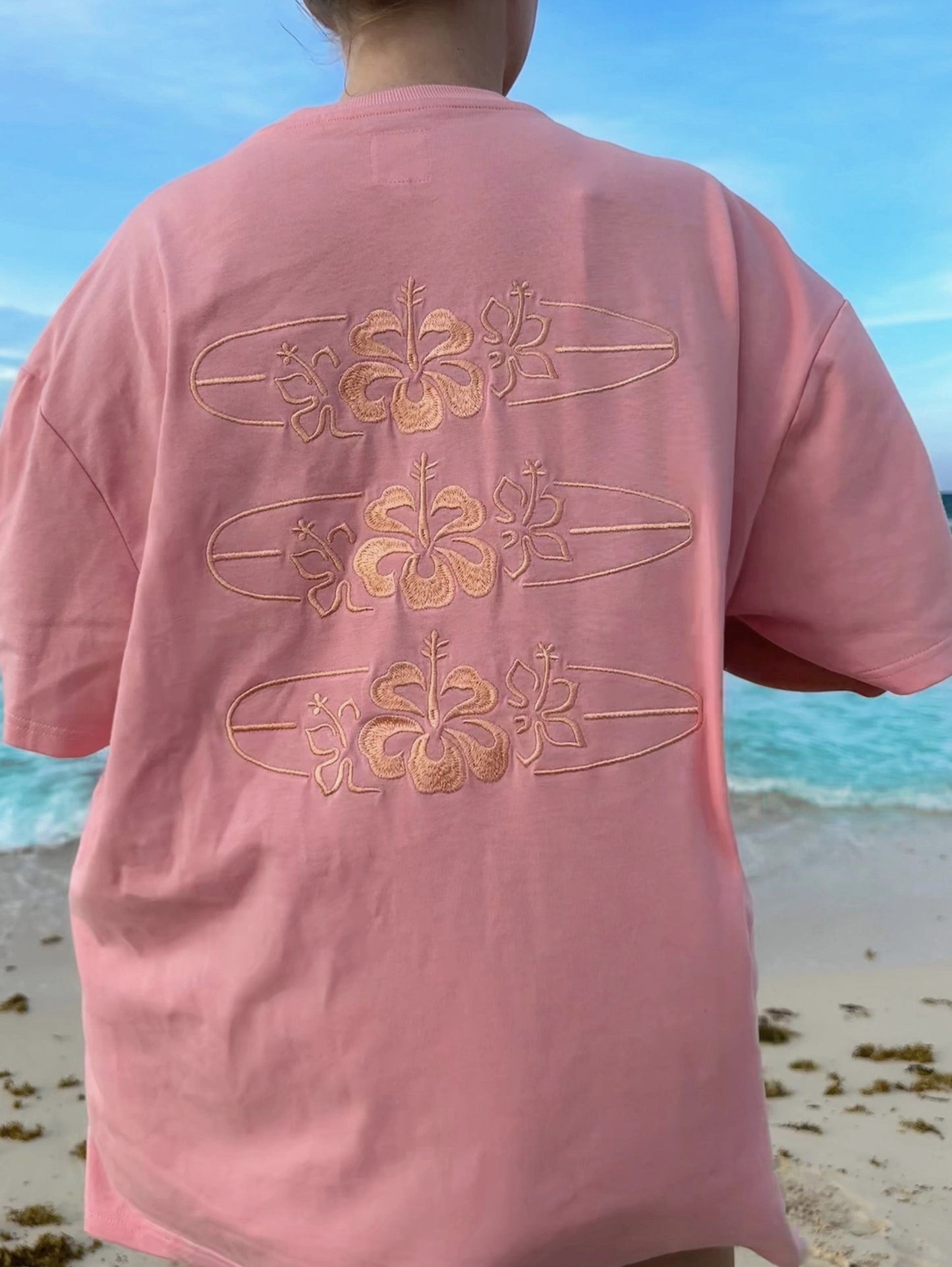 Surfboard Embroider Tee - By Sunkissed Coconut