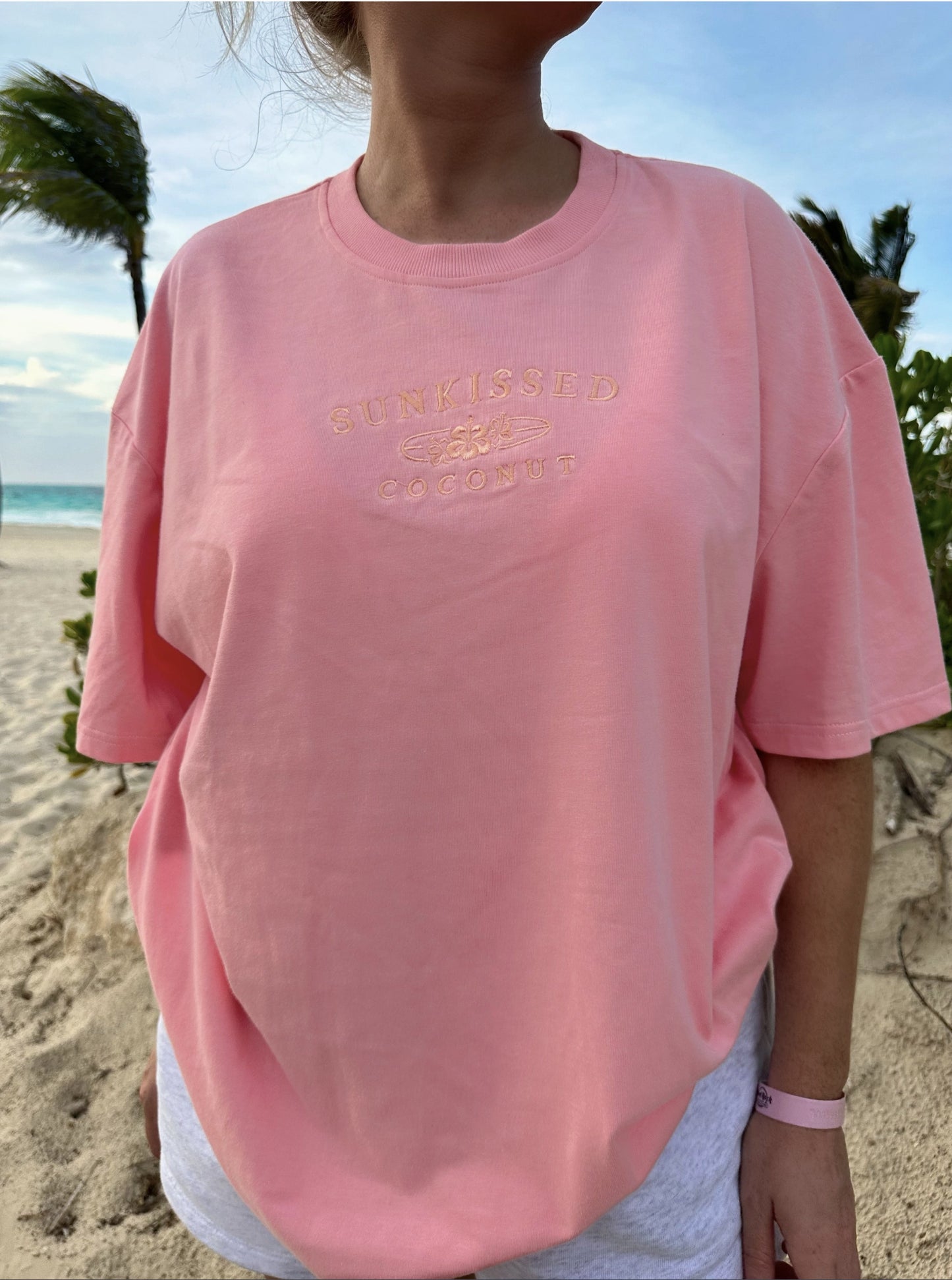 Surfboard Embroider Tee - By Sunkissed Coconut