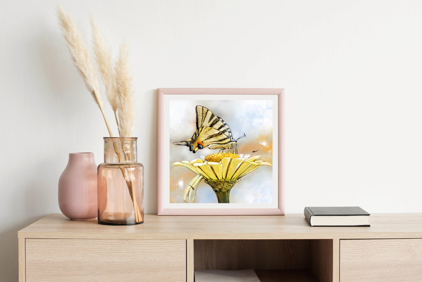 Swallowtail Windy Day - Illustrated Print by Thomas Little