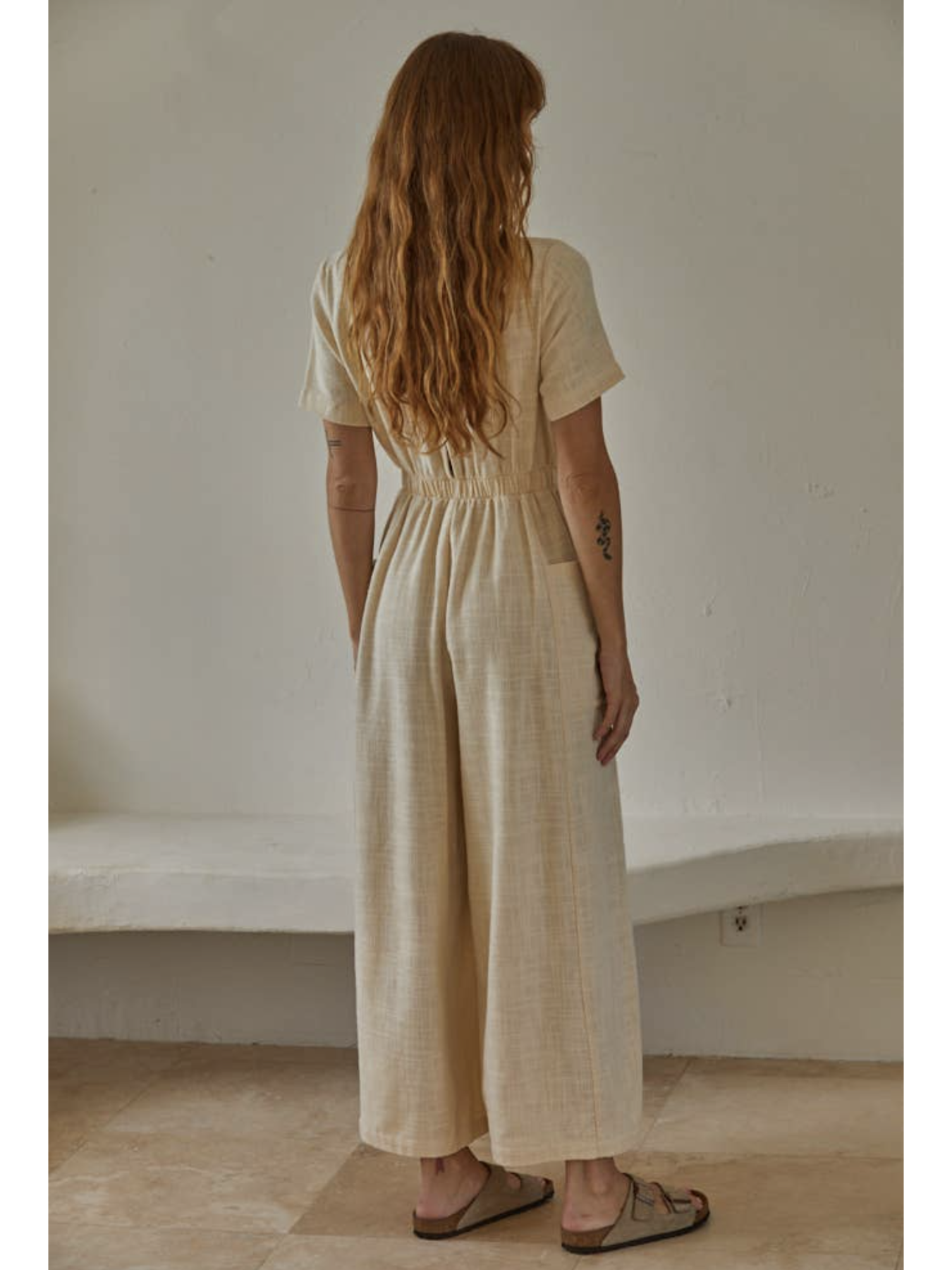 The Elsie Jumpsuit (Cream color) - by By Together®