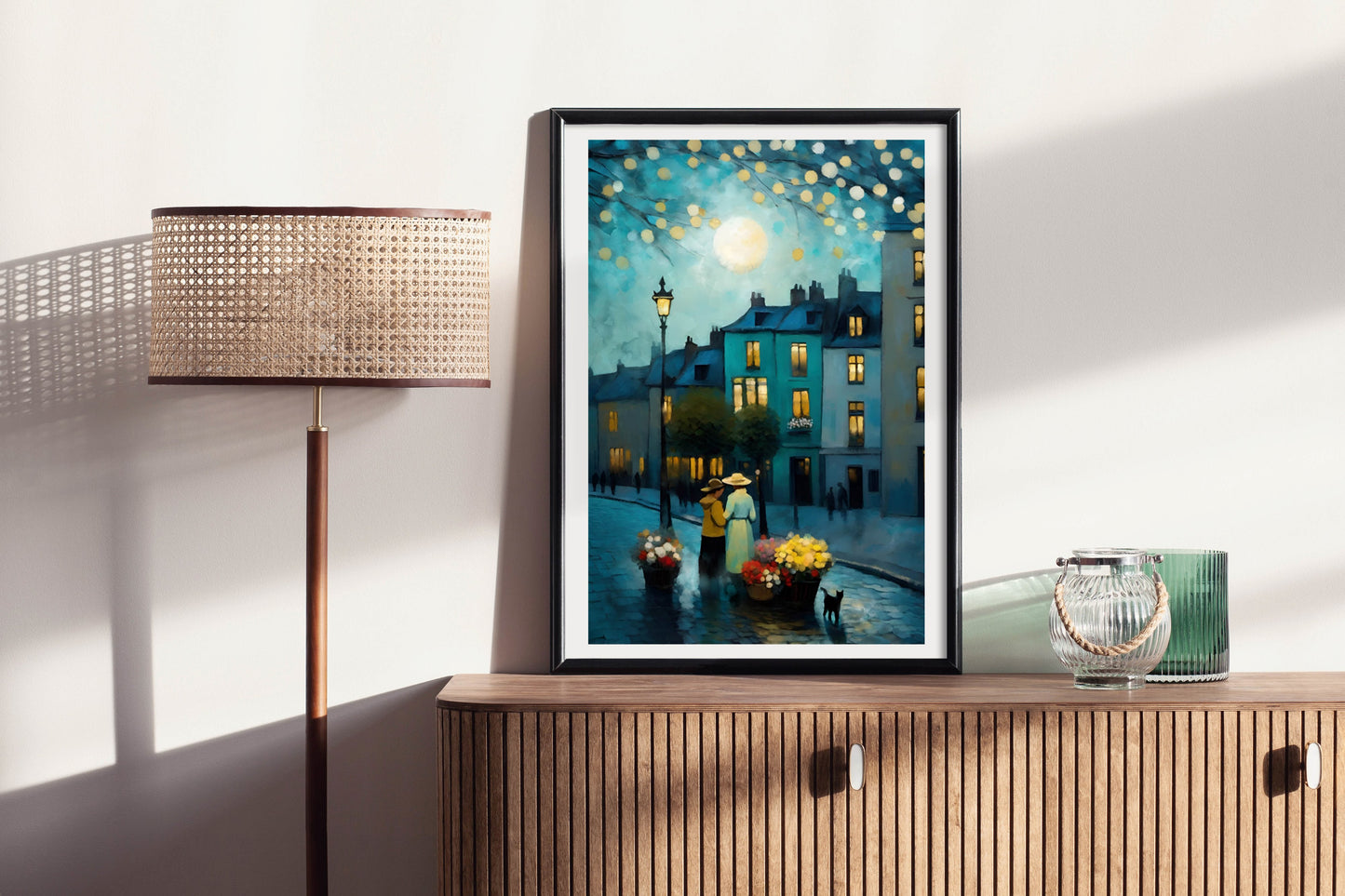 The Flower Merchant - Illustrated Print by Thomas Little