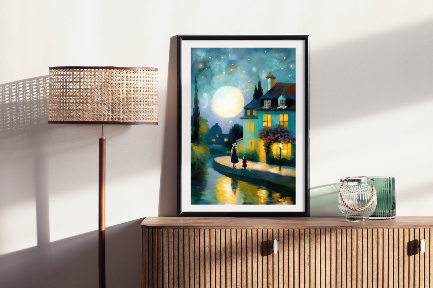Time With Mother - Illustrated Print by Thomas Little