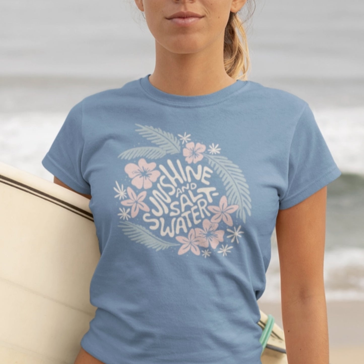 Tropical Blues - Wave-Washed T-Shirt - By Sunshine and Saltwater®