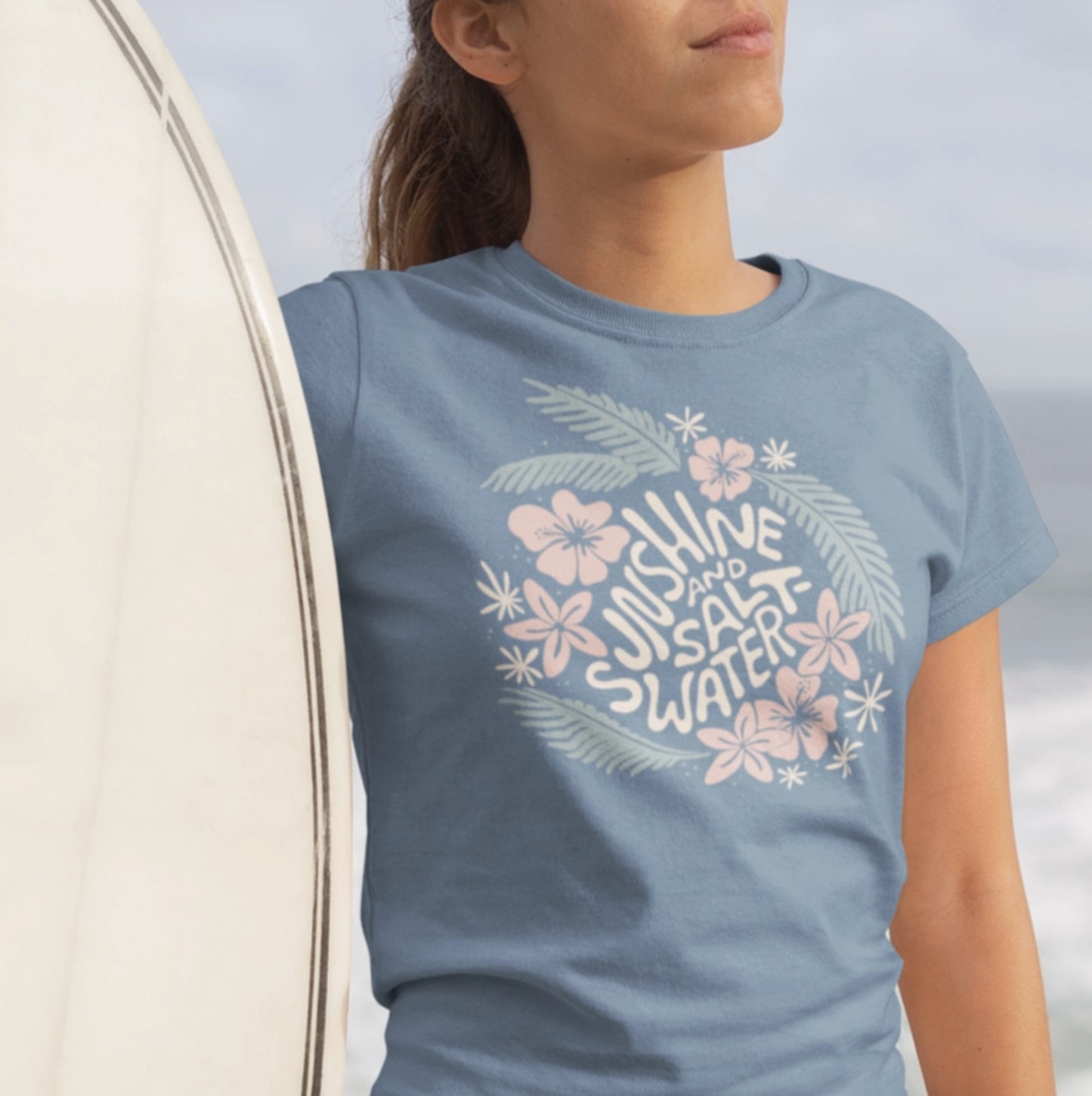 Tropical Blues - Wave-Washed T-Shirt - By Sunshine and Saltwater®