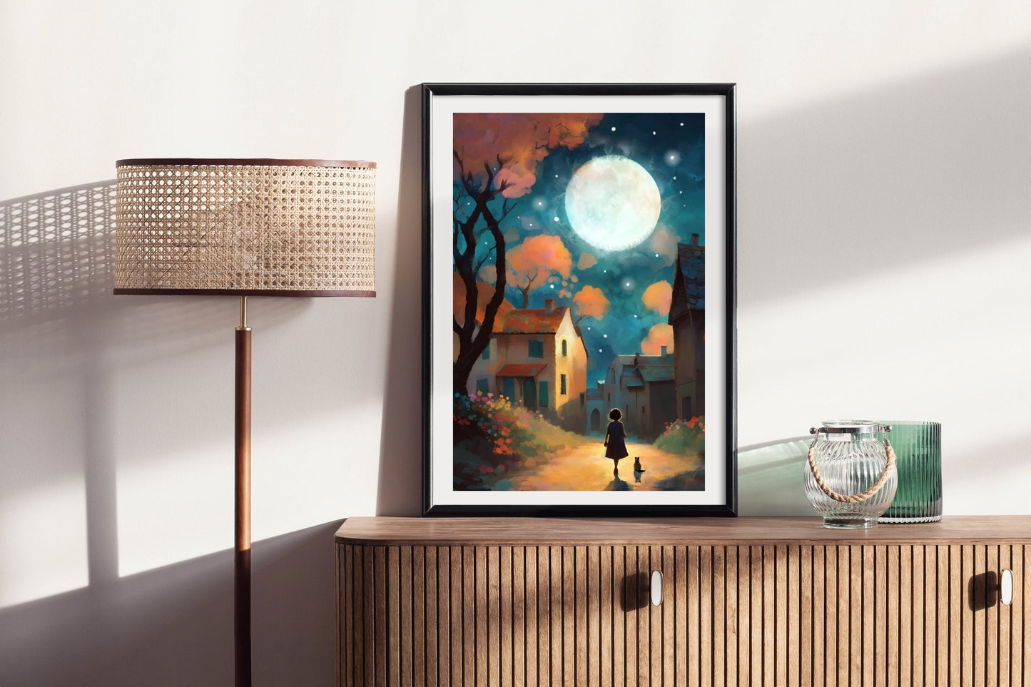 Under a Spanish Moon - Illustrated Print by Thomas Little