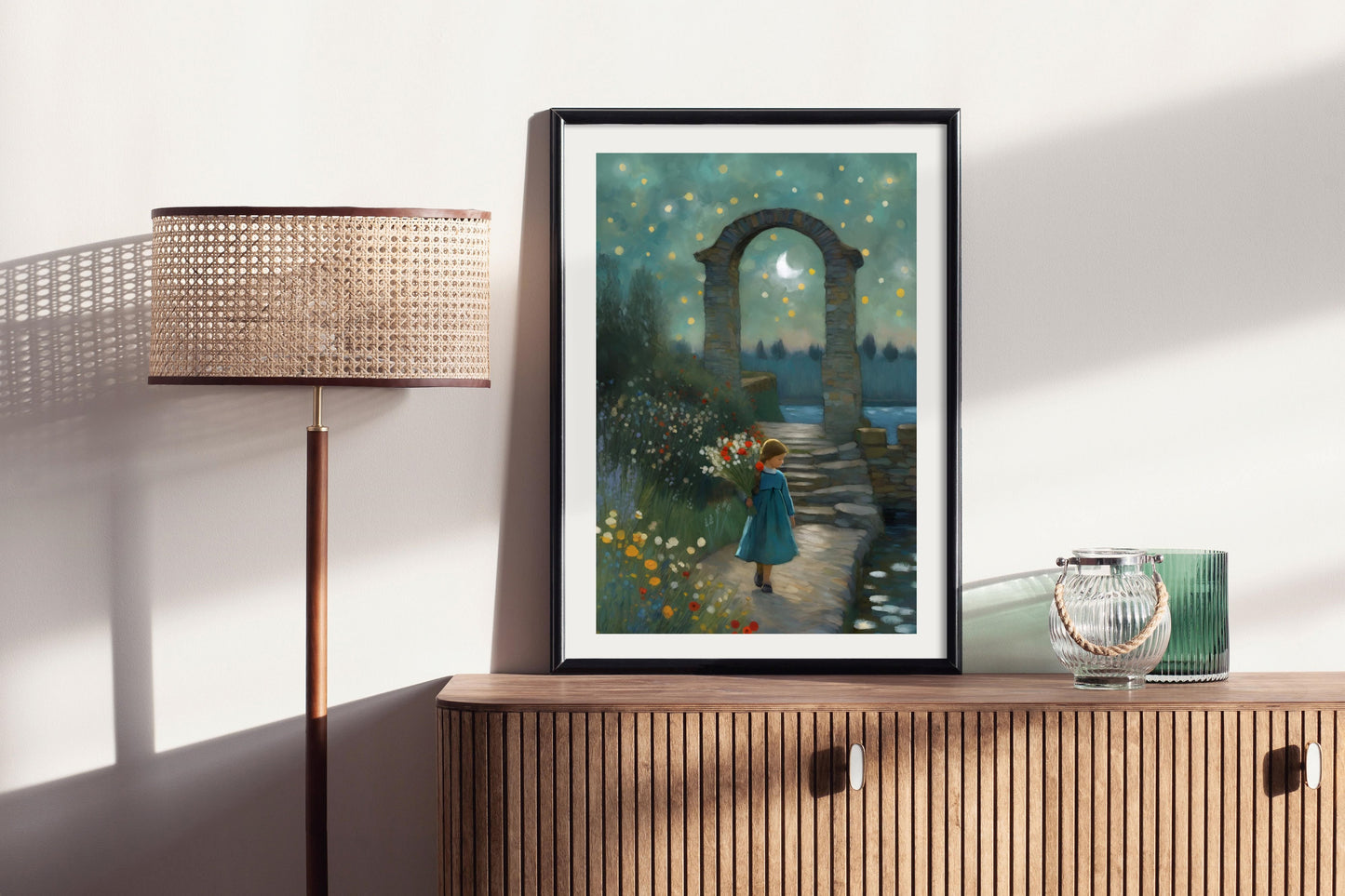 Under The Stone Arch - Illustrated Print by Thomas Little