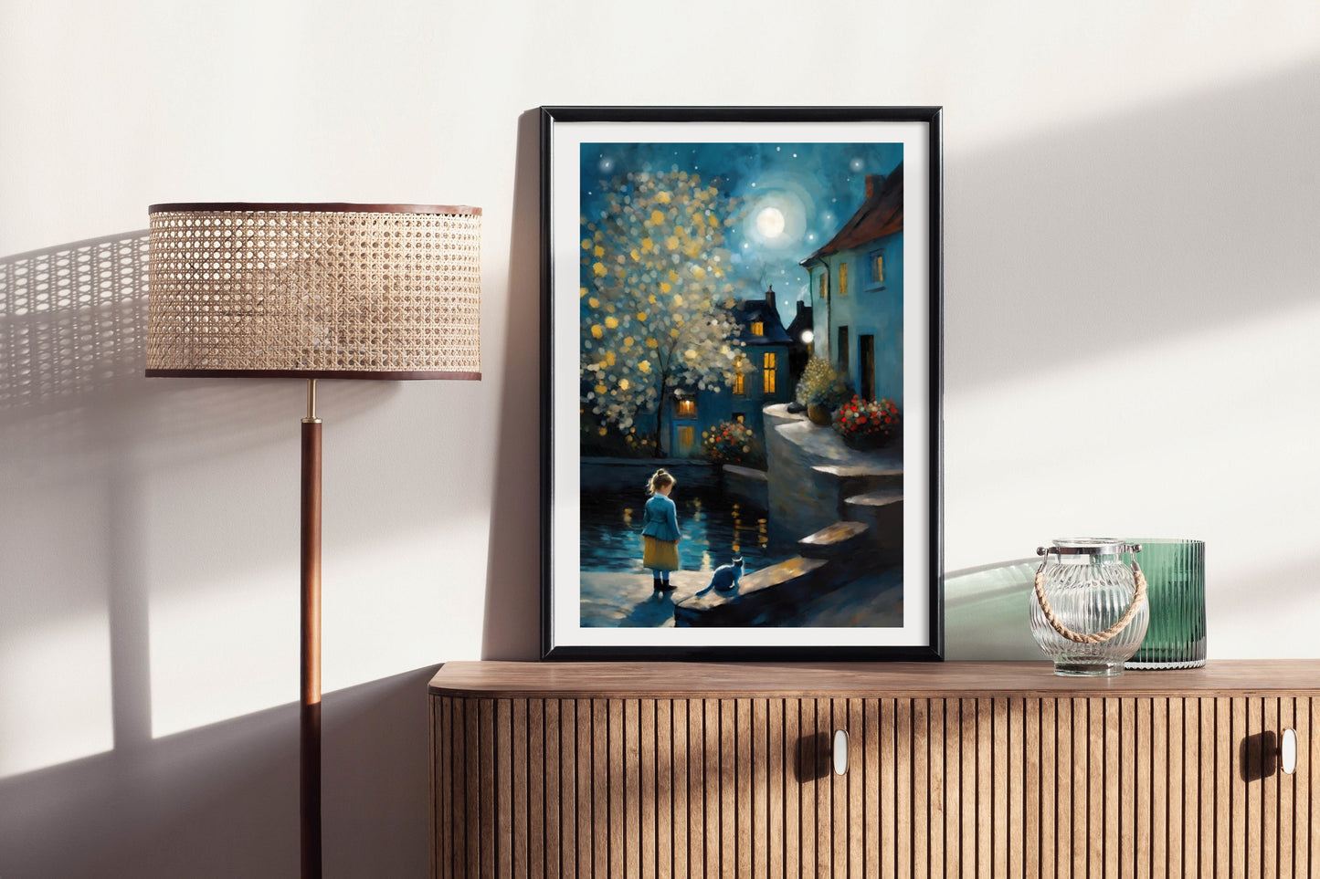 Up the Back Steps - Illustrated Print by Thomas Little