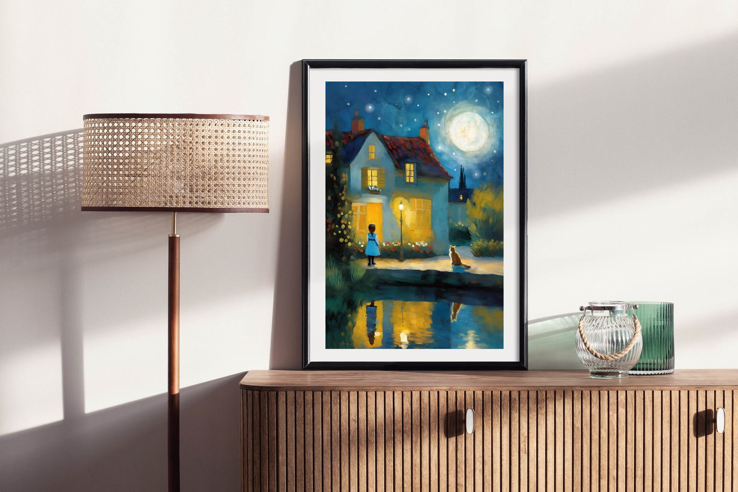 Walk in the Light - Illustrated Print by Thomas Little