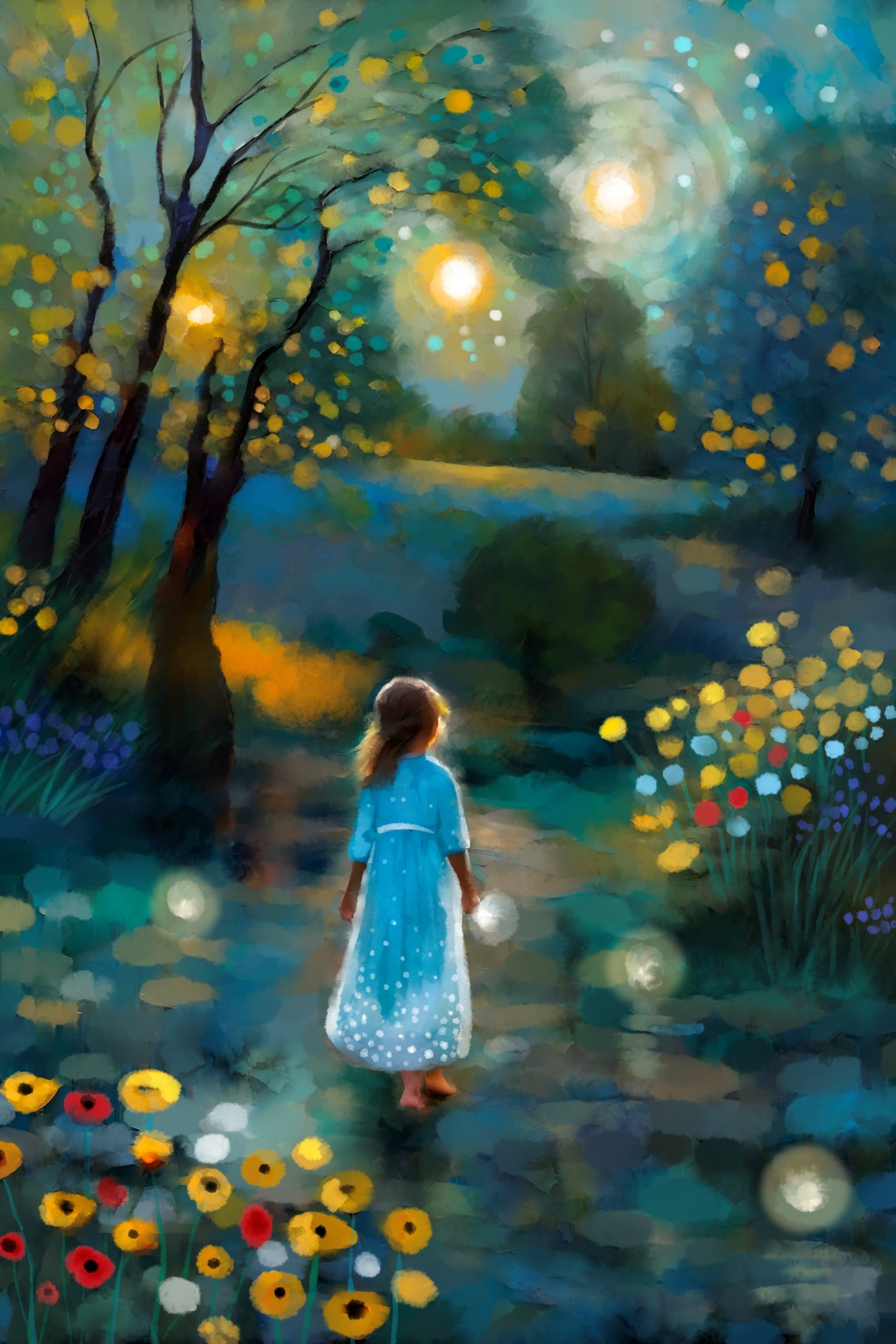 Where Our Dreams Carry Us - Illustrated Print by Thomas Little