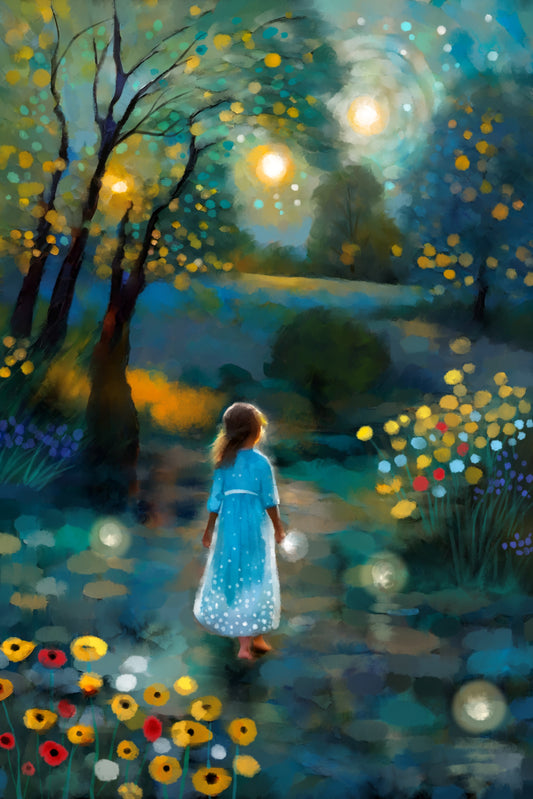 Where Our Dreams Carry Us - Illustrated Print by Thomas Little