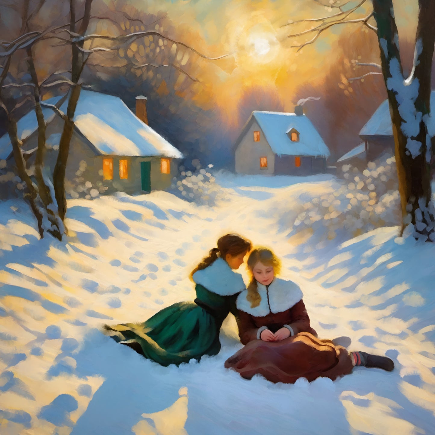 Winter Solstice - Illustrated Print by Thomas Little