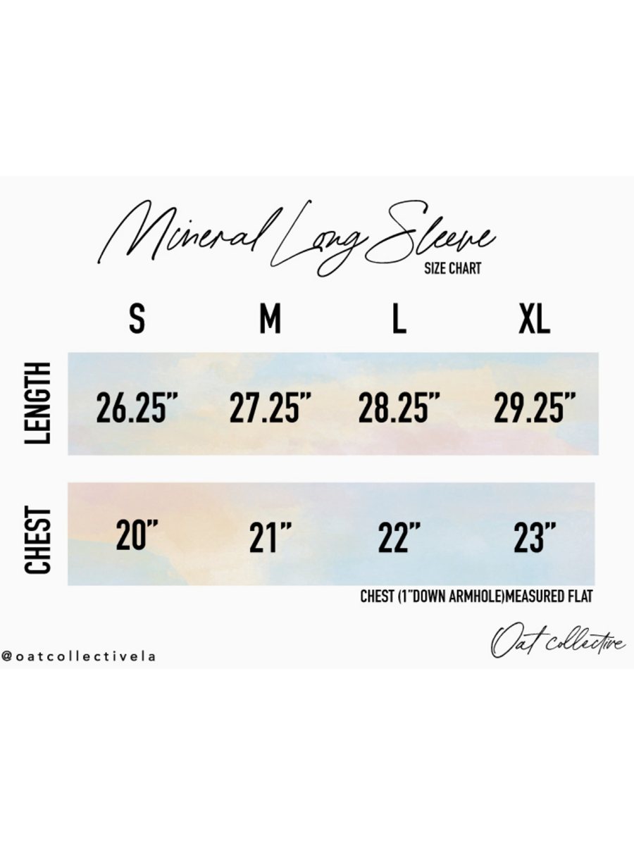 You Are Mineral Washed Long Sleeve Graphic (Soft Pink color) - by OAT COLLECTIVE®