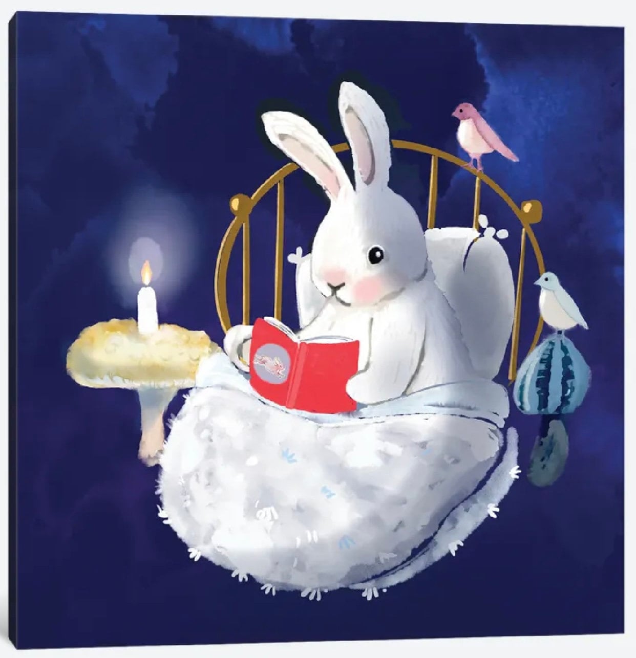 Story Time With Friends by Thomas Little - 16 X 16 - Framed Art Print