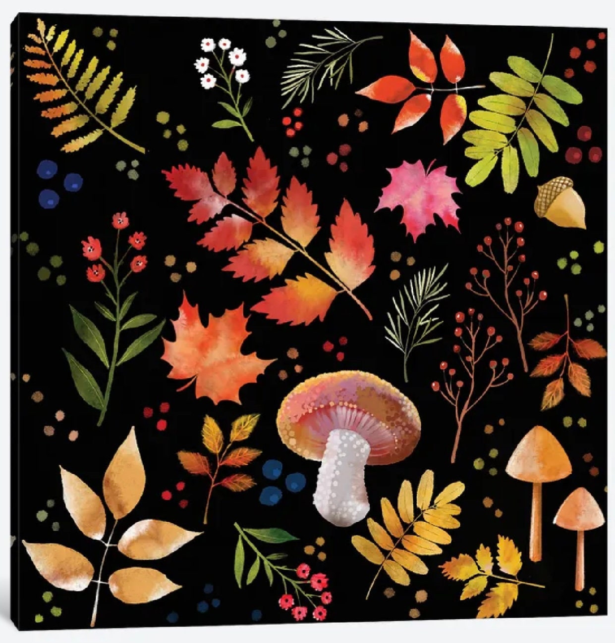 Forest Floor by Thomas Little - 16 X 16 inches - Framed Art Print