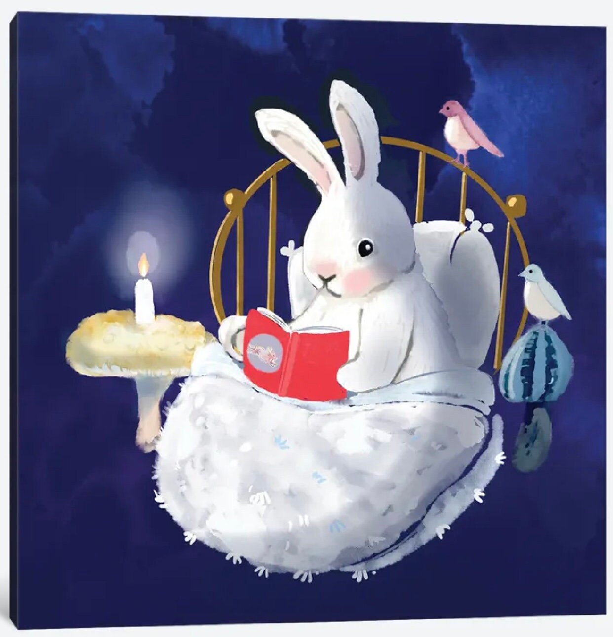 Story Time With Friends by Thomas Little - 16 X 16 - framed art print