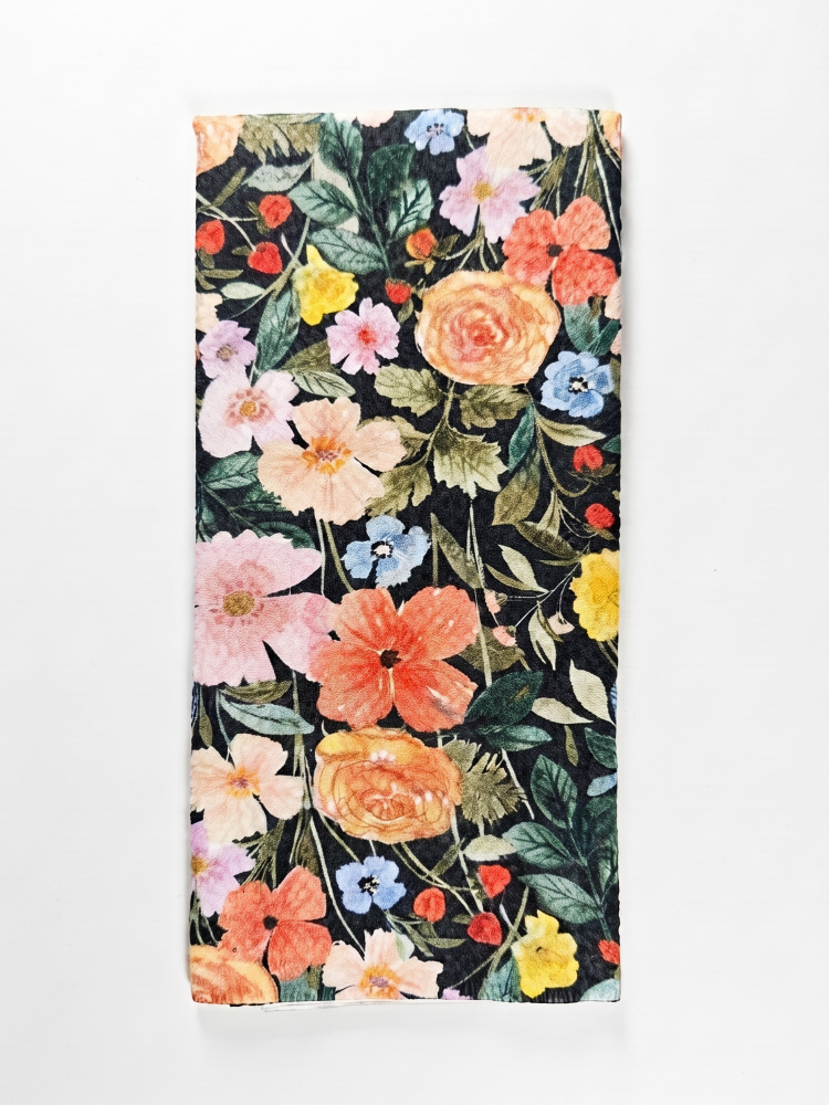 Artistico Garden Teal - Tea Towel - by Wildflower Lane Studio®