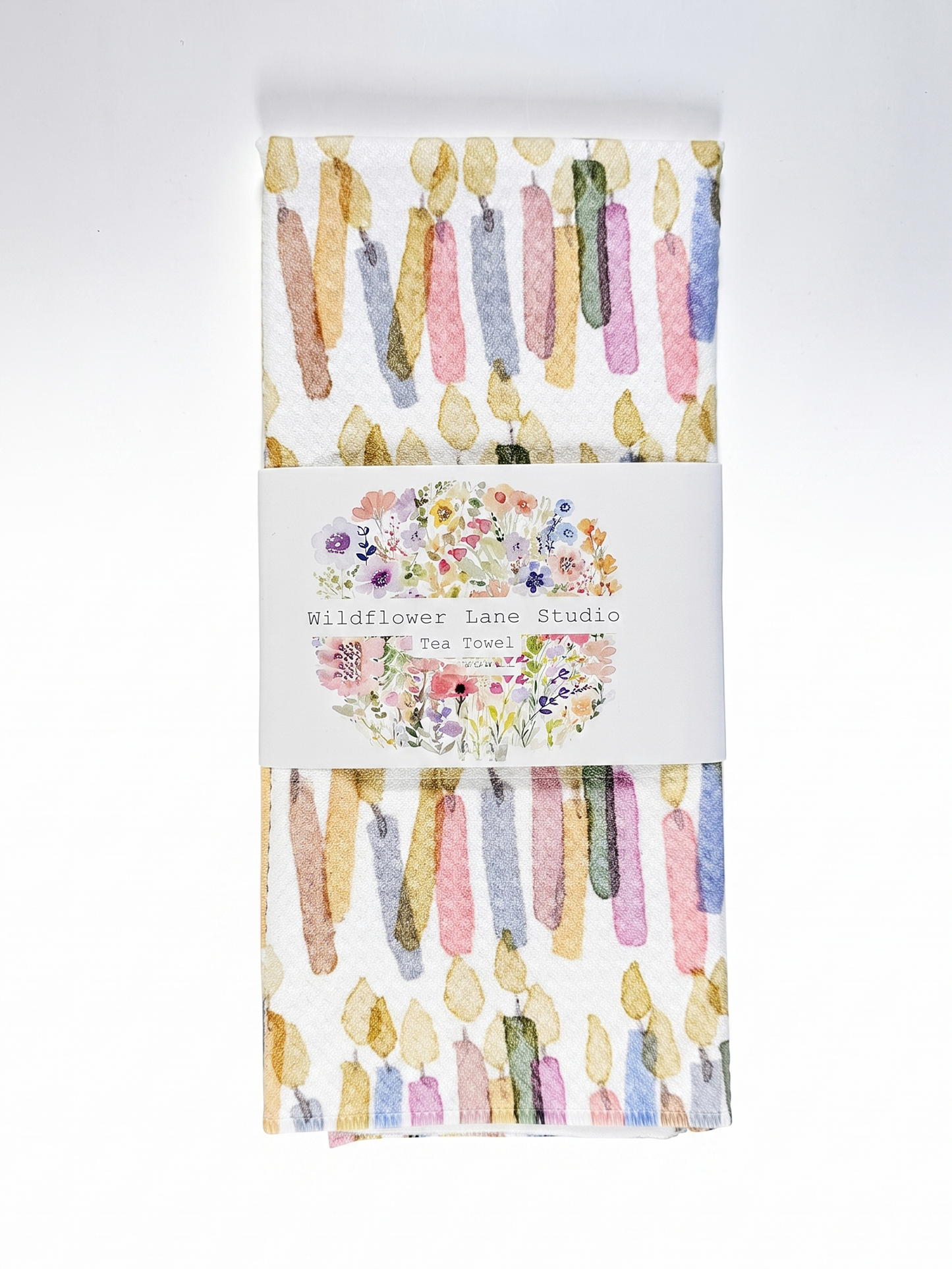 Birthday Candles Tea Towel - by Wildflower Lane Studio®