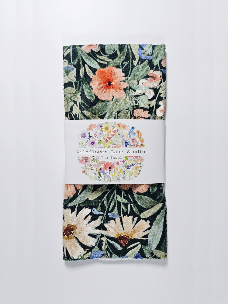 Leap Year Poppy Tea Towel - by Wildflower Lane Studio®