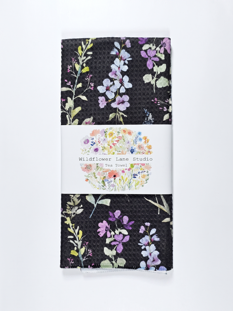 Southern Comfort Navy Tea Towel - by Wildflower Lane Studio®
