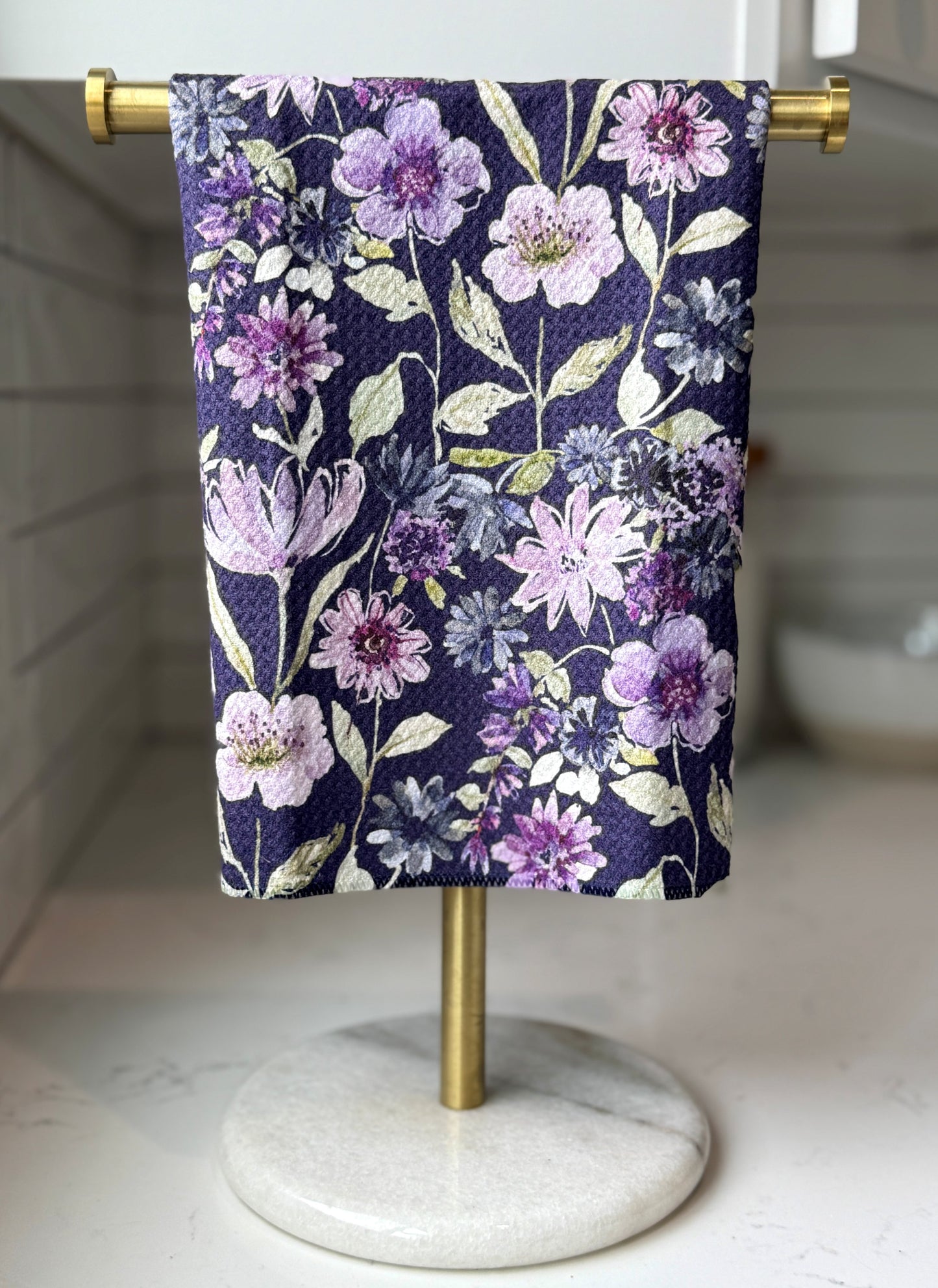 Sweet Home Navy Tea Towel - by Wildflower Lane Studio®