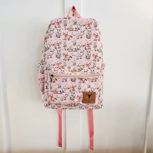 Backpack - Longhorn Pink Cowgirl