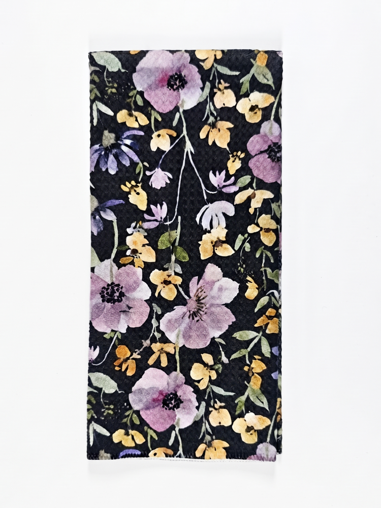 Tanglewood Navy Tea Towel - by Wildflower Lane Studio®