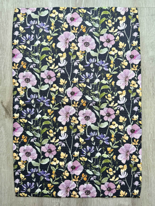 Tanglewood Navy Tea Towel - by Wildflower Lane Studio®