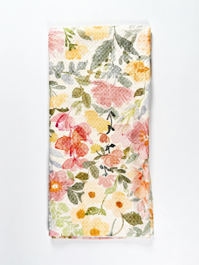 Peach Performance Tea Towel - by Wildflower Lane Studio®
