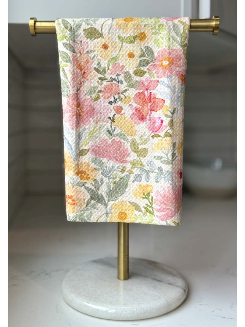 Peach Performance Tea Towel - by Wildflower Lane Studio®