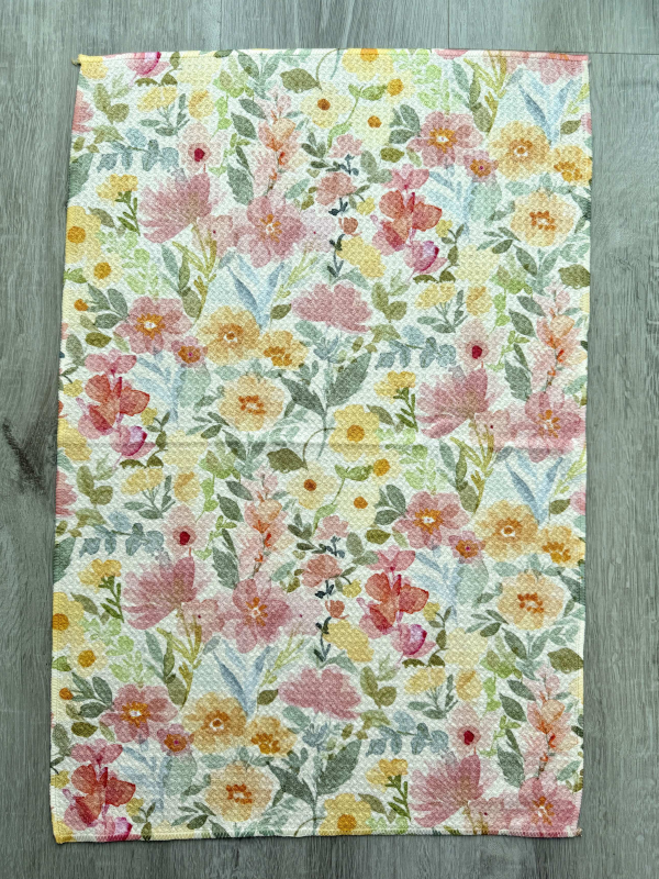 Peach Performance Tea Towel - by Wildflower Lane Studio®