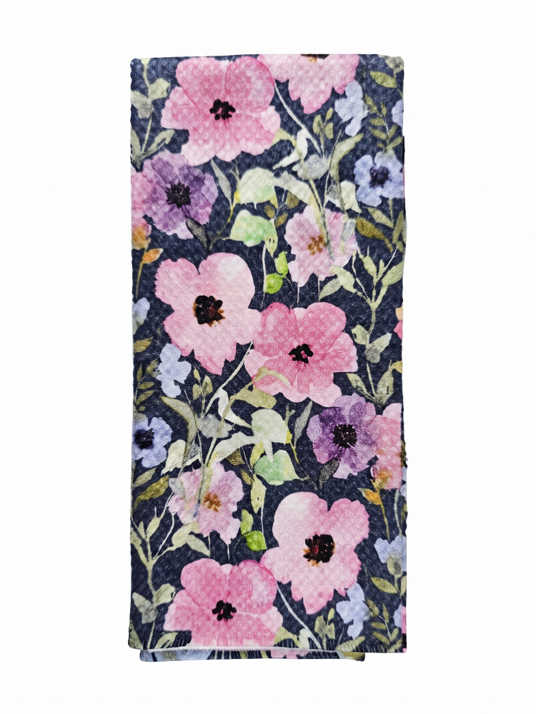 Koloa Navy Tea Towel - by Wildflower Lane Studio®