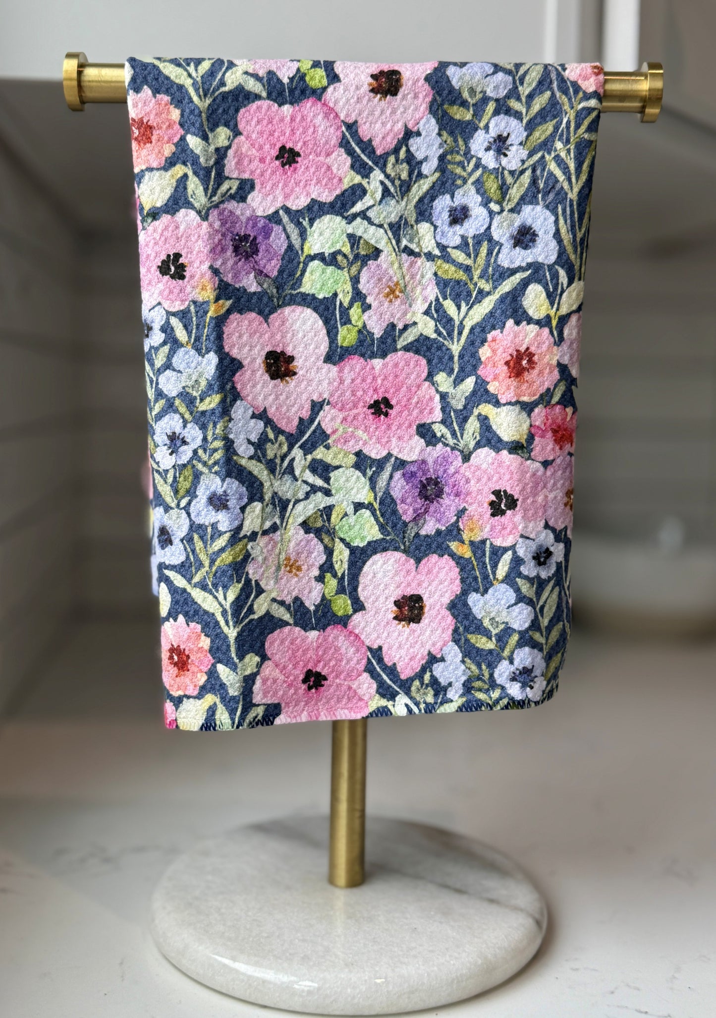 Koloa Navy Tea Towel - by Wildflower Lane Studio®