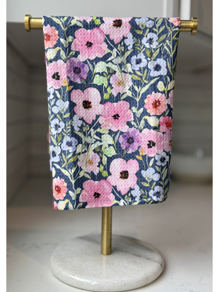 Koloa Navy Tea Towel - by Wildflower Lane Studio®