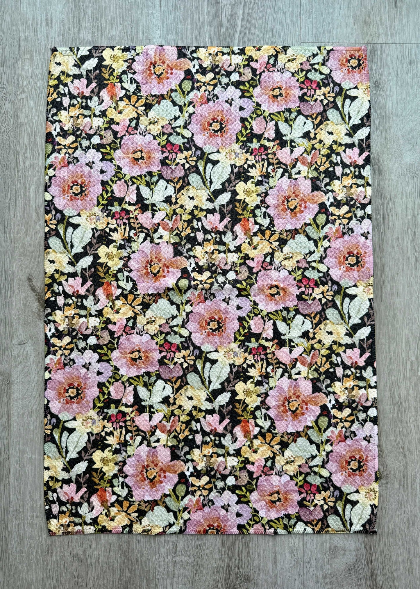Mauve Navy Tea Towel - by Wildflower Lane Studio®