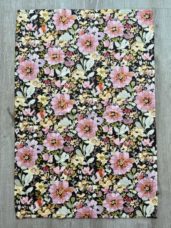 Mauve Navy Tea Towel - by Wildflower Lane Studio®