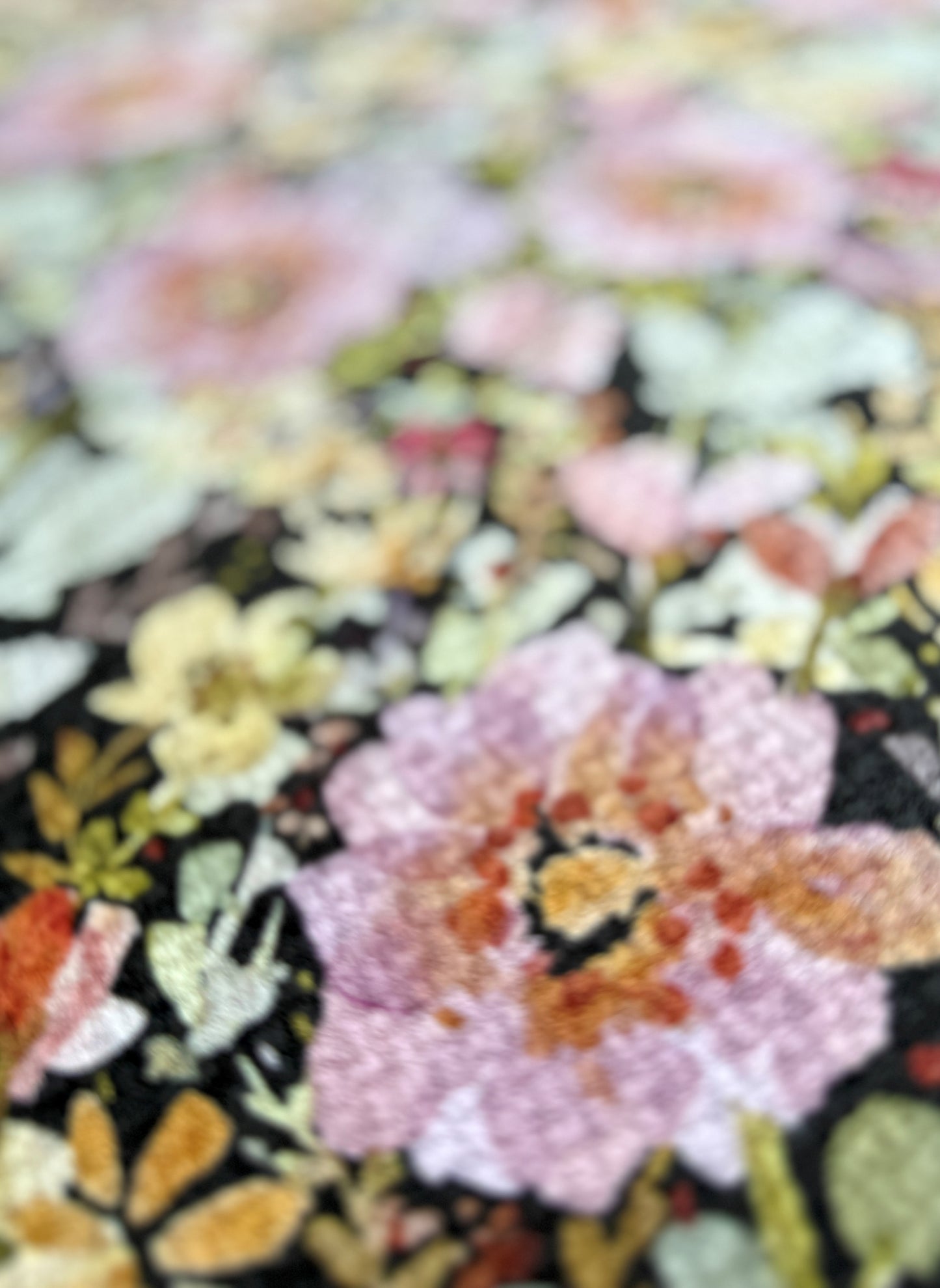 Mauve Navy Tea Towel - by Wildflower Lane Studio®