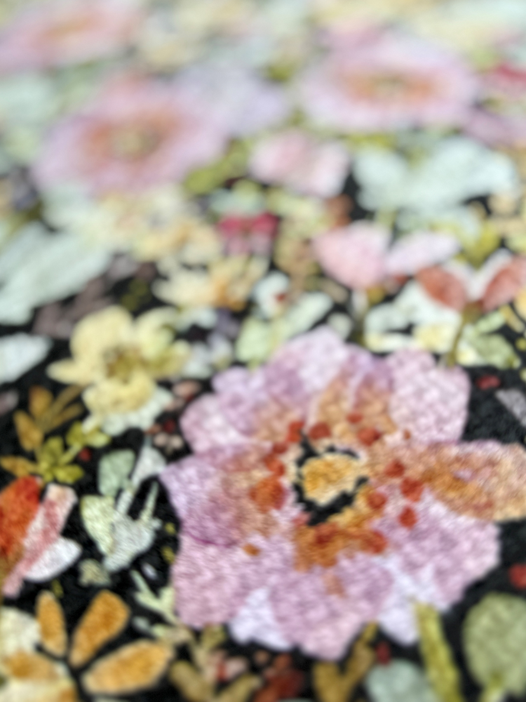 Mauve Navy Tea Towel - by Wildflower Lane Studio®