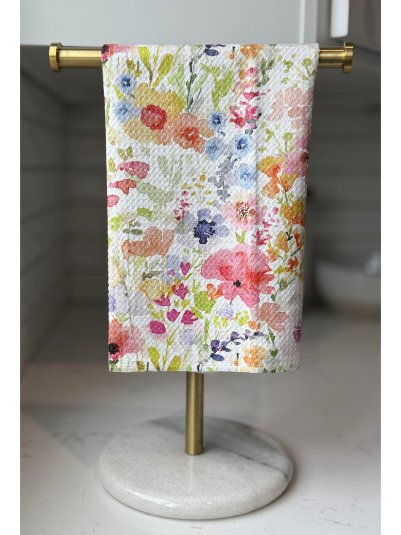 Farmhouse Wildflowers Tea Towel - by Wildflower Lane Studio®