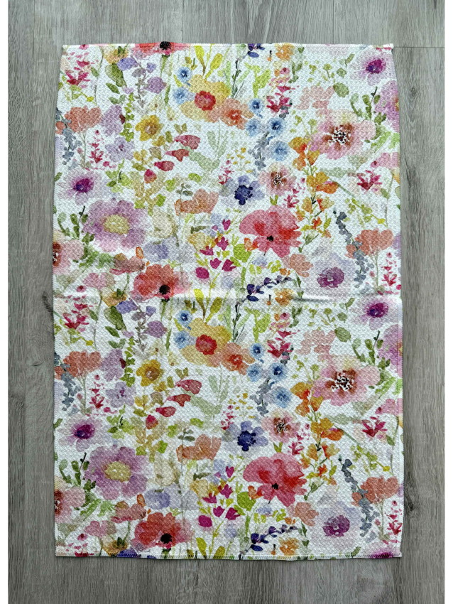 Farmhouse Wildflowers Tea Towel - by Wildflower Lane Studio®