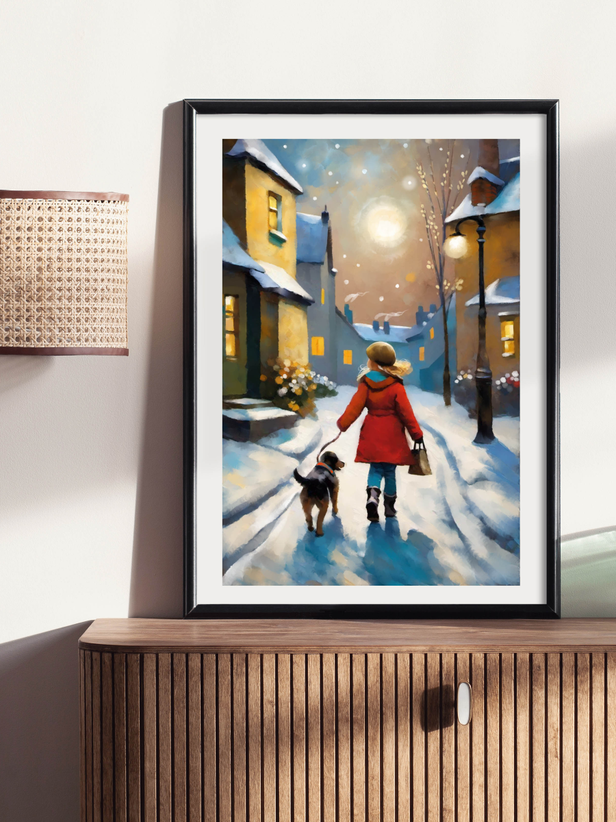 All Is Bright - Illustrated Print by Thomas Little