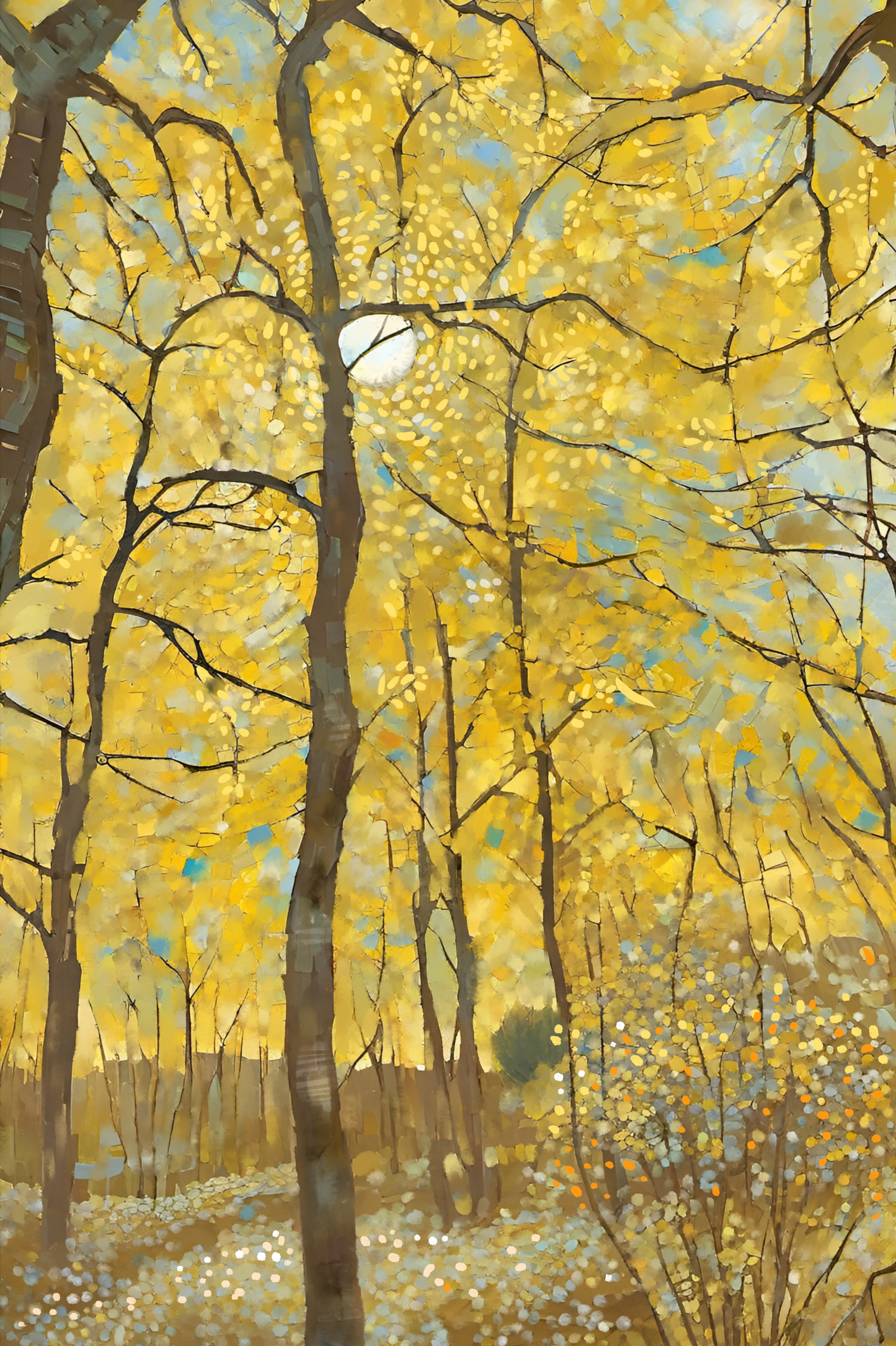 Aspen Forest - Illustrated Print by Thomas Little