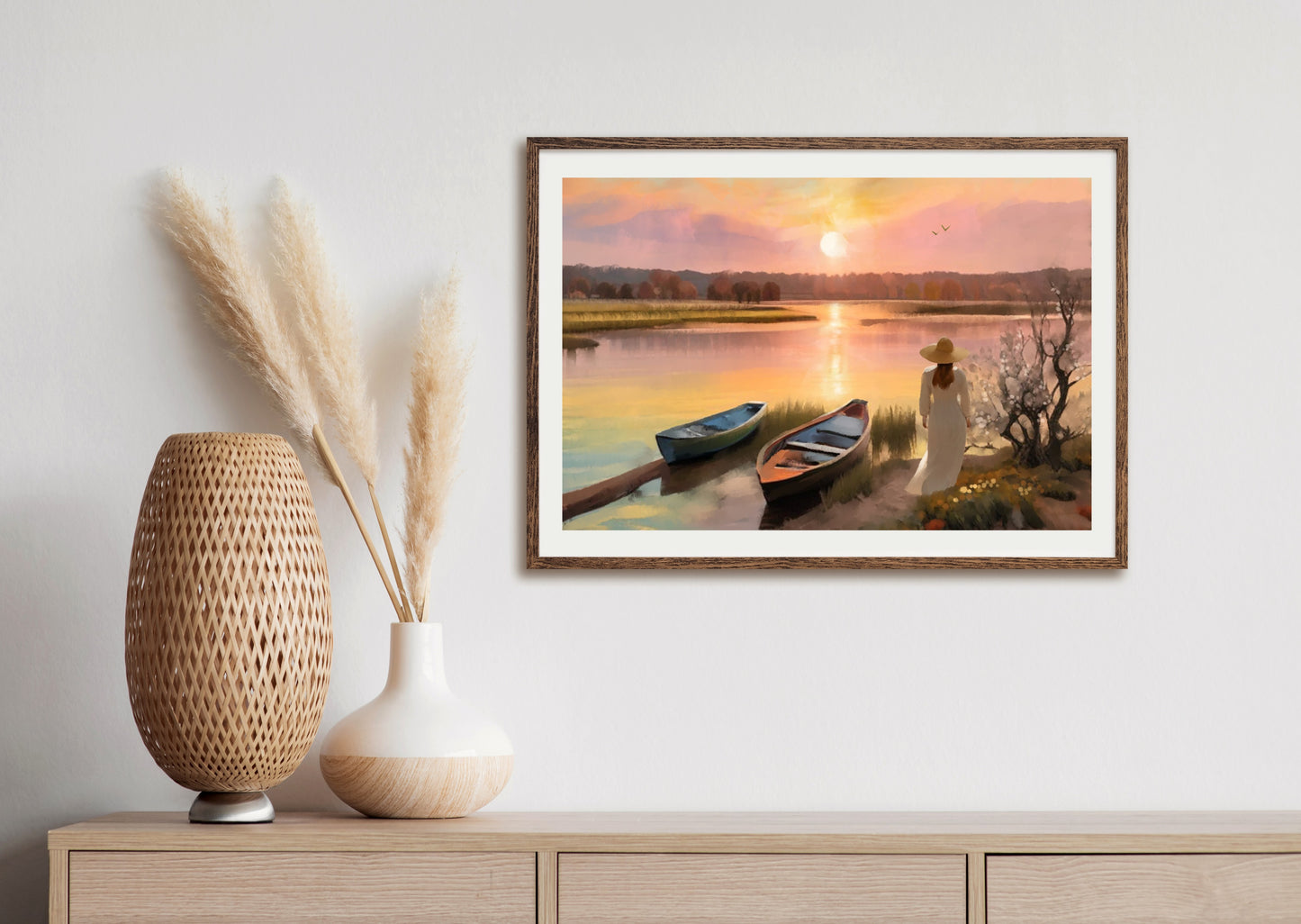 August Sunset - Illustrated Print by Thomas Little
